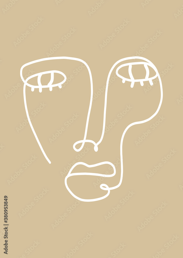 Abstract portrait a la picasso Abstract portrait a la picasso