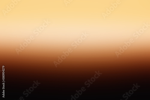 Abstract empty orange and brown sunset background.