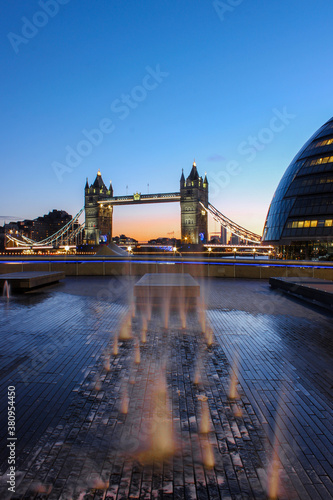 December sunrise by Tower Bridge, London.