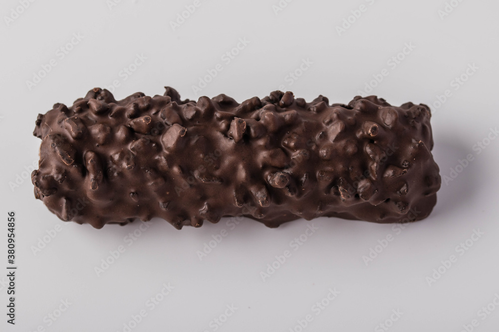 Chocolate bar on white background Chocolate bar on white background