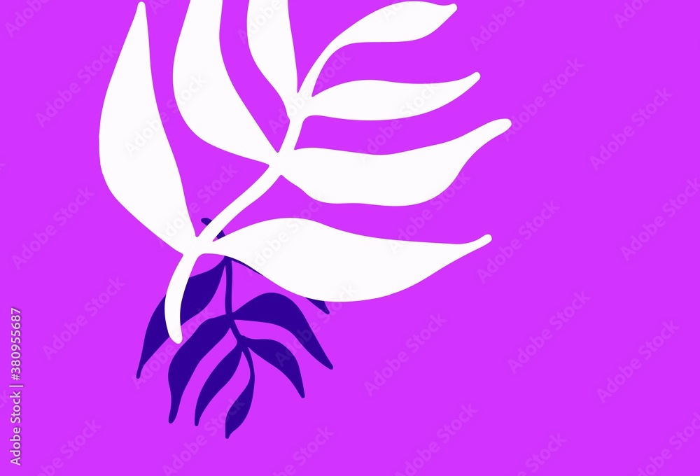 Light Purple vector elegant wallpaper with leaves. Light Purple vector elegant wallpaper with leaves.