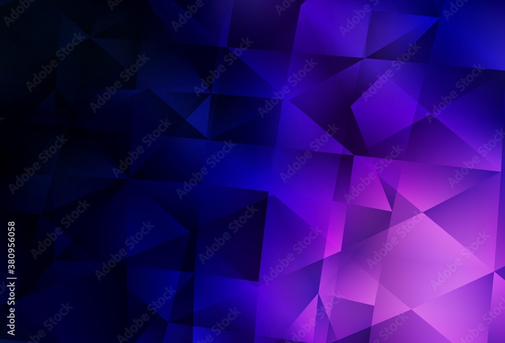 Dark Purple vector triangle mosaic template. Dark Purple vector triangle mosaic template.