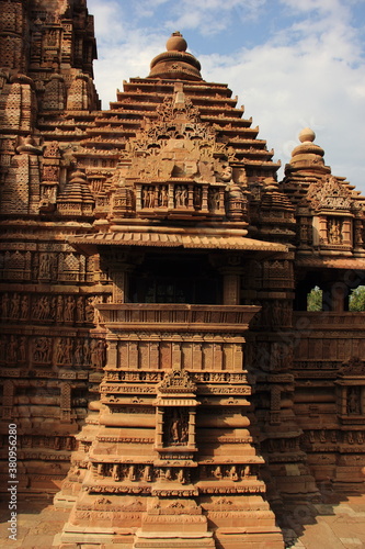 Khajuraho Group of Monuments, Hindu temples and Jain temples in Chhatarpur district, Madhya Pradesh, India, Nagra style architecture, UNESCO World Heritage Site. photo