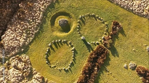 Aerial - Megalithic Site Beaghmore Stone Circles photo