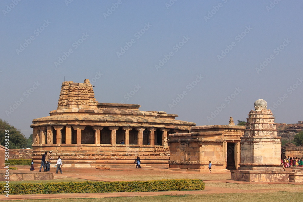 Pattadakal, Paṭṭadakallu or Raktapura, is a complex of Hindu and Jain temples in northern Karnataka (India). Located on bank of Malaprabha River in Bagalakote. Worled Heritage Site Pattadakal, Paṭṭadakallu or Raktapura, is a complex of Hindu and Jain temples in northern Karnataka (India). Located on bank of Malaprabha River in Bagalakote. Worled Heritage Site