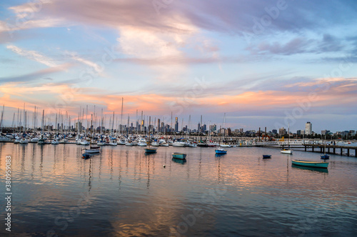 sunset over the harbor © Stephen