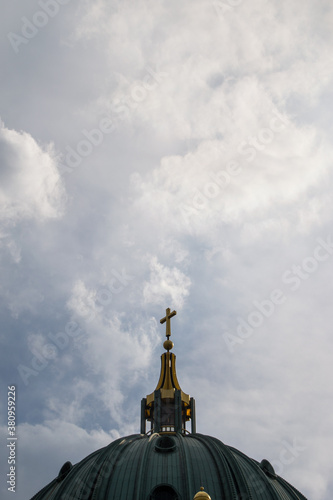 cross on top of Berlin Cathedral 