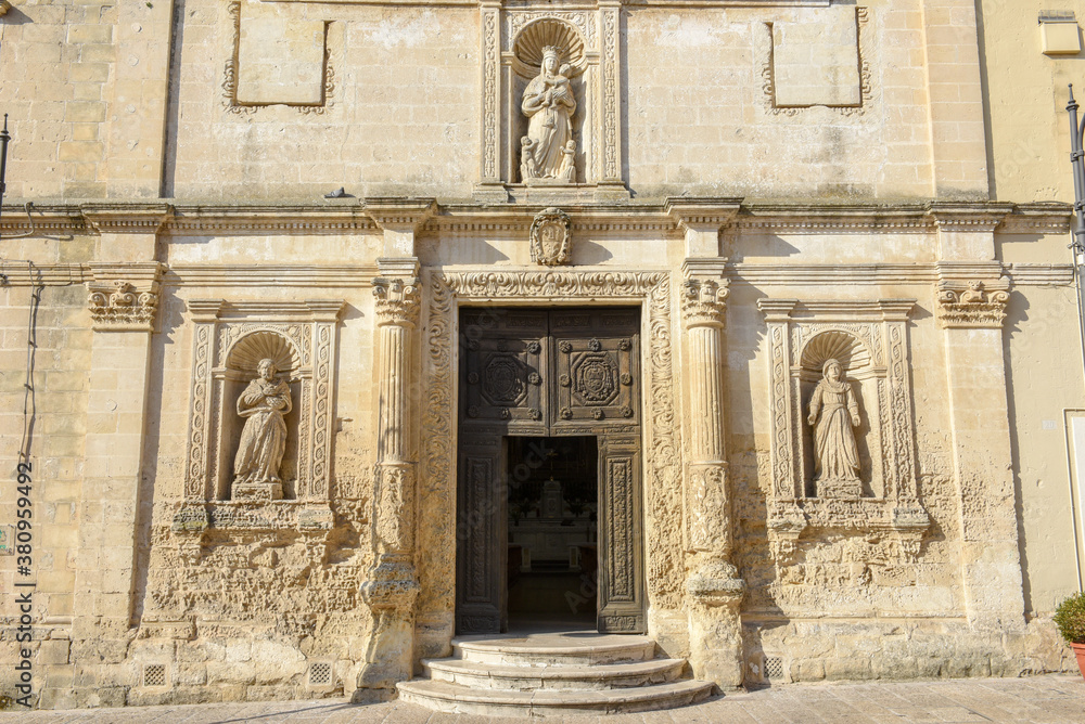 The church of Saint Lucia at Matera in Italy