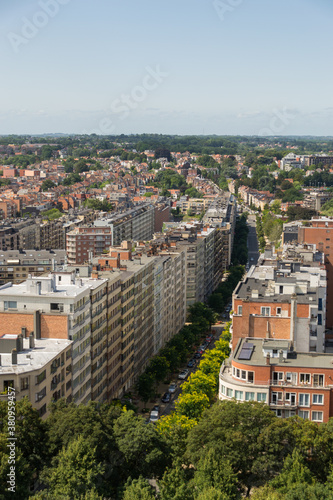 View of big city, Brussels