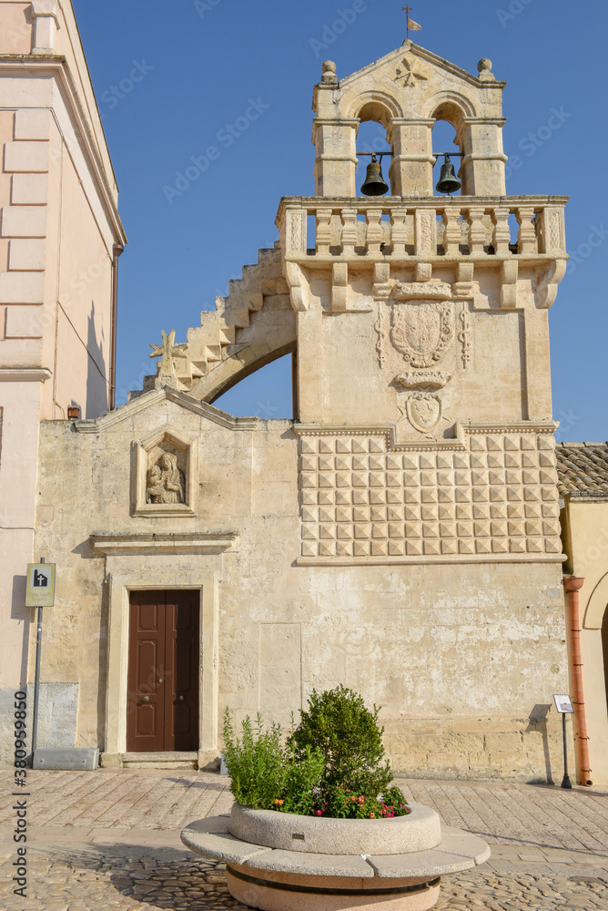 The old center of Matera on Italy