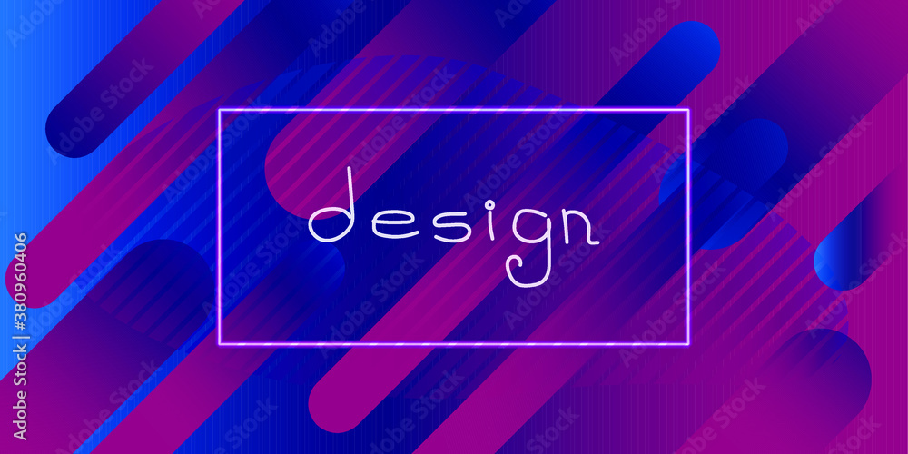 Colorful geometric abstract frame trending background. Dynamic composition of figures.Vector illustration of liquid color background design with space for text