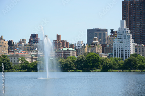 New York, NY, USA - June 5, 2019: The biggest park Central Park in New York city