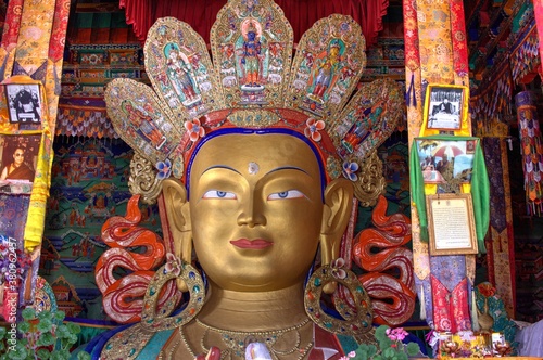 Leh Buddhism images in monestry, Ladakh, India