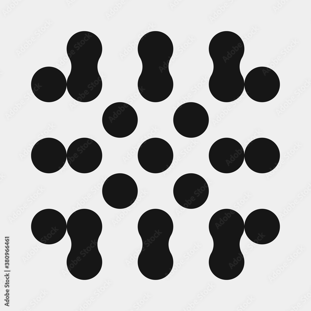 Abstract Cross Pattern Dots Logo generative computational art illustration Abstract Cross Pattern Dots Logo generative computational art illustration