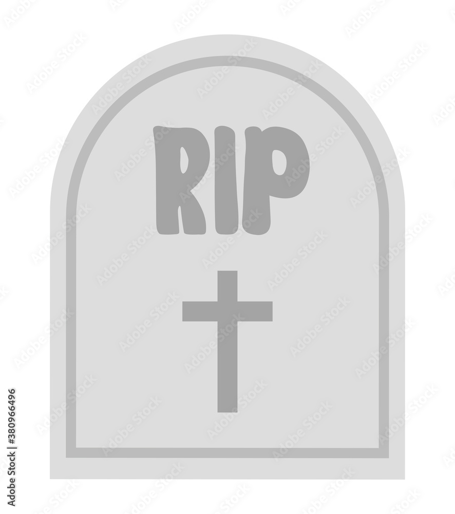 Isolated rip grave vector design Isolated rip grave vector design