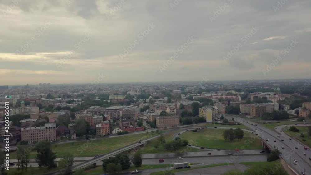 Drone city landsacpe Drone city landsacpe