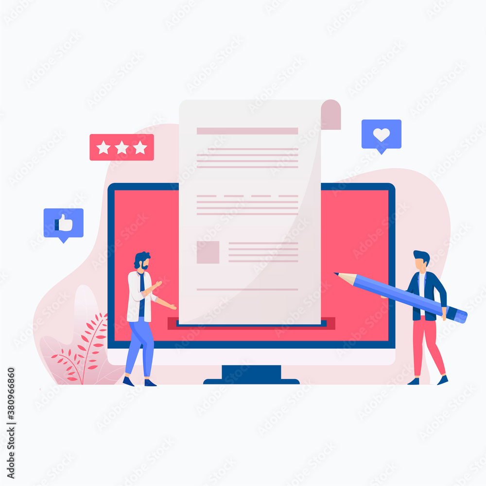 Creative writing illustration concept. Illustrations for websites, landing pages, mobile apps, posters and banners. Creative writing illustration concept. Illustrations for websites, landing pages, mobile apps, posters and banners.