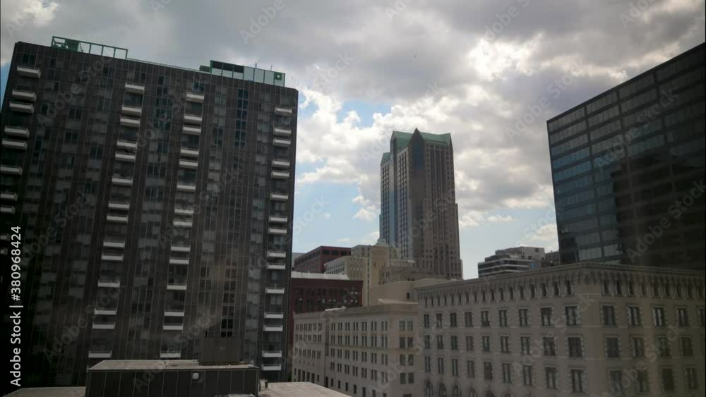 4K Timelapse of buildings in downtown St. Louis. 4K Timelapse of buildings in downtown St. Louis.