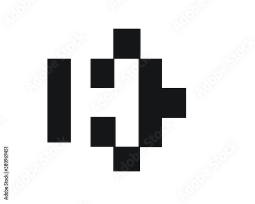 n and h logo letters