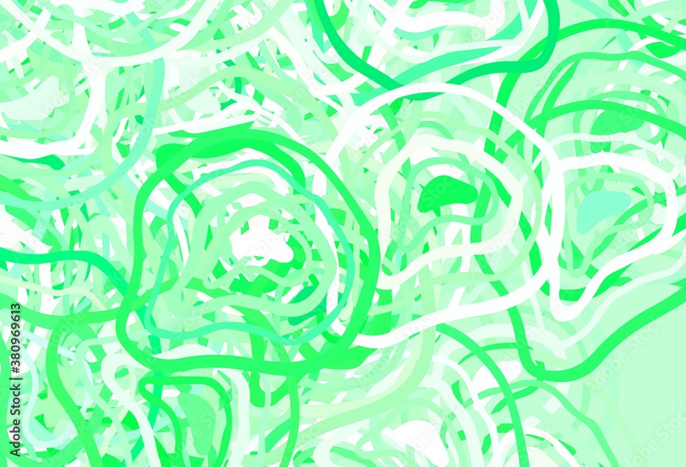 Light Green vector texture with abstract forms. Light Green vector texture with abstract forms.