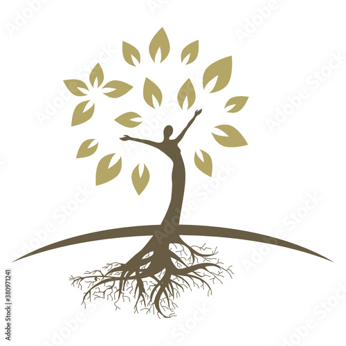 tree woman, vector