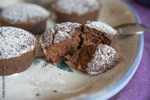 Black delicious Chocolate cake