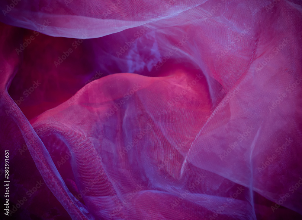 Pink and purple chiffon fabric texture for the background Pink and purple chiffon fabric texture for the background