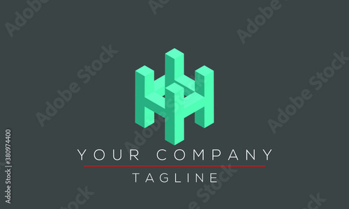 Letter H Logo Design, Creative Modern Icon HHHH photo