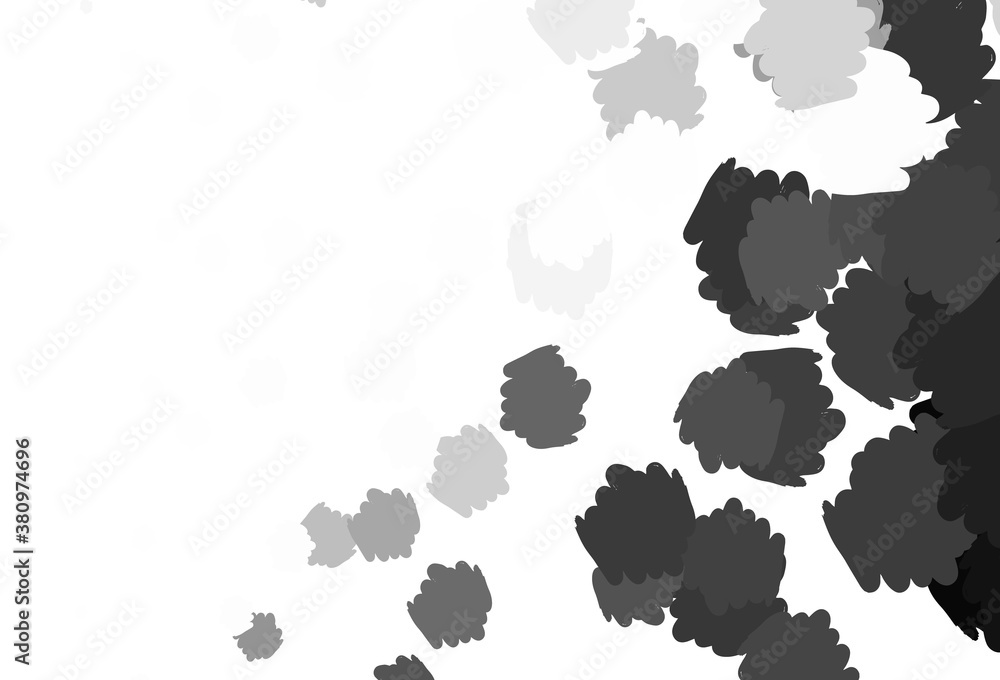 Light Gray vector backdrop with memphis shapes. Light Gray vector backdrop with memphis shapes.
