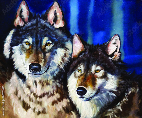 wolf in the winter