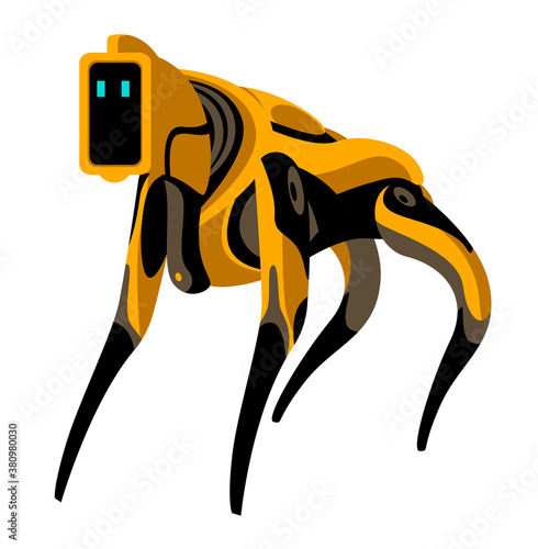 technology robotic dog with artificial intelligence
