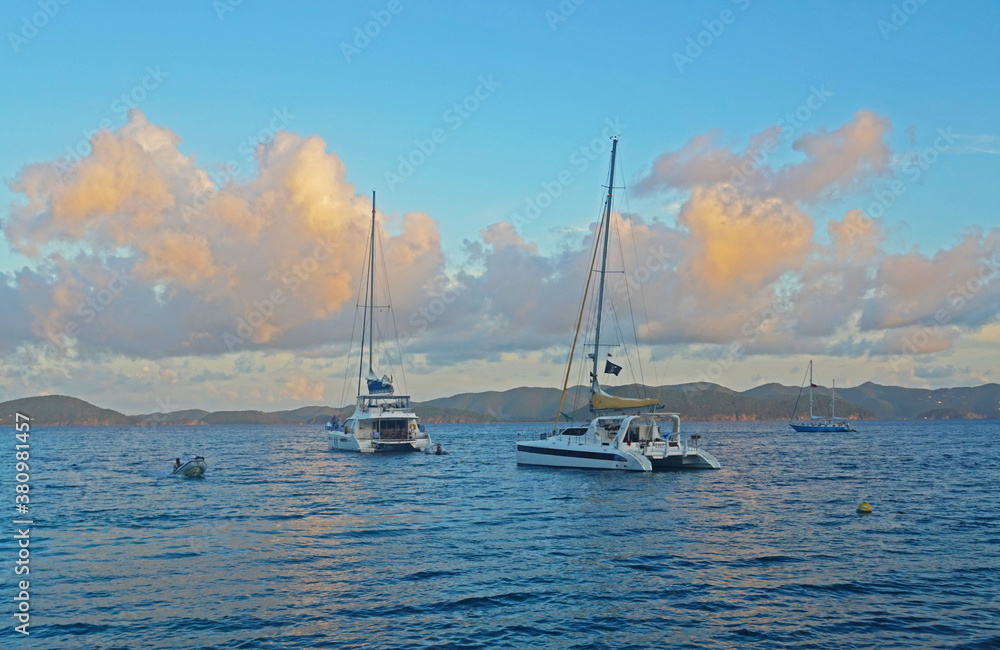 Fototapeta premium View of catamarans