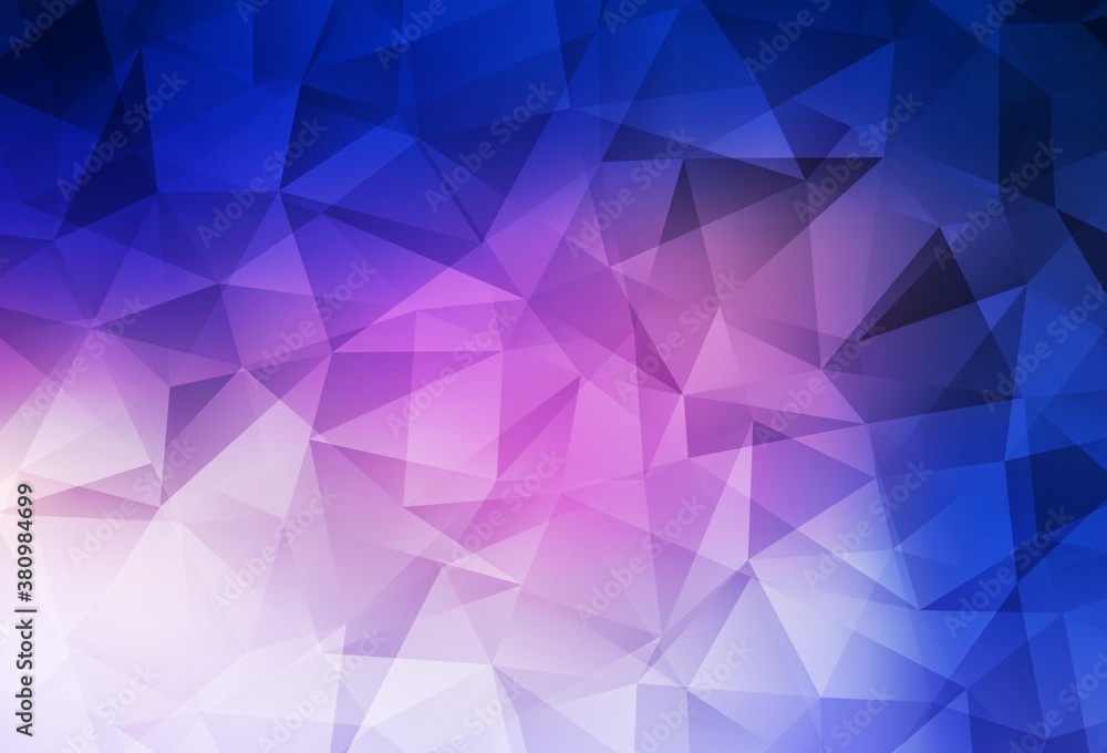Dark Pink, Blue vector abstract mosaic backdrop. Dark Pink, Blue vector abstract mosaic backdrop.