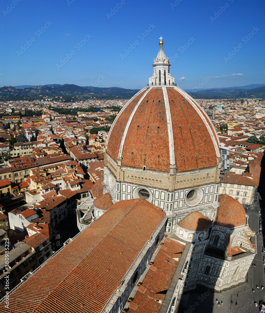 Florence cityscape with the Brunelleschi Duomo cupola