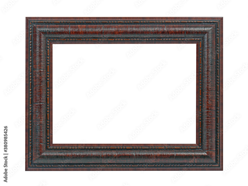 Wooden frame for paintings isolated on white Wooden frame for paintings isolated on white