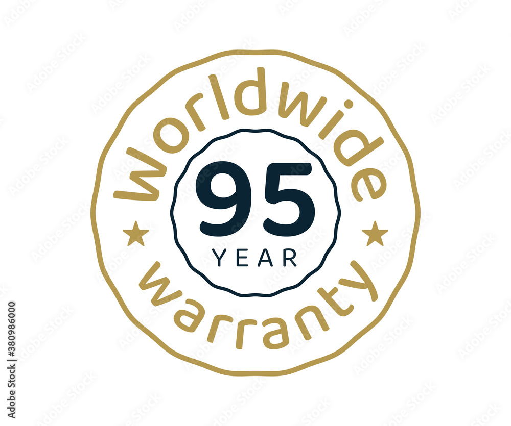 95 years worldwide warranty, 95 years global warranty