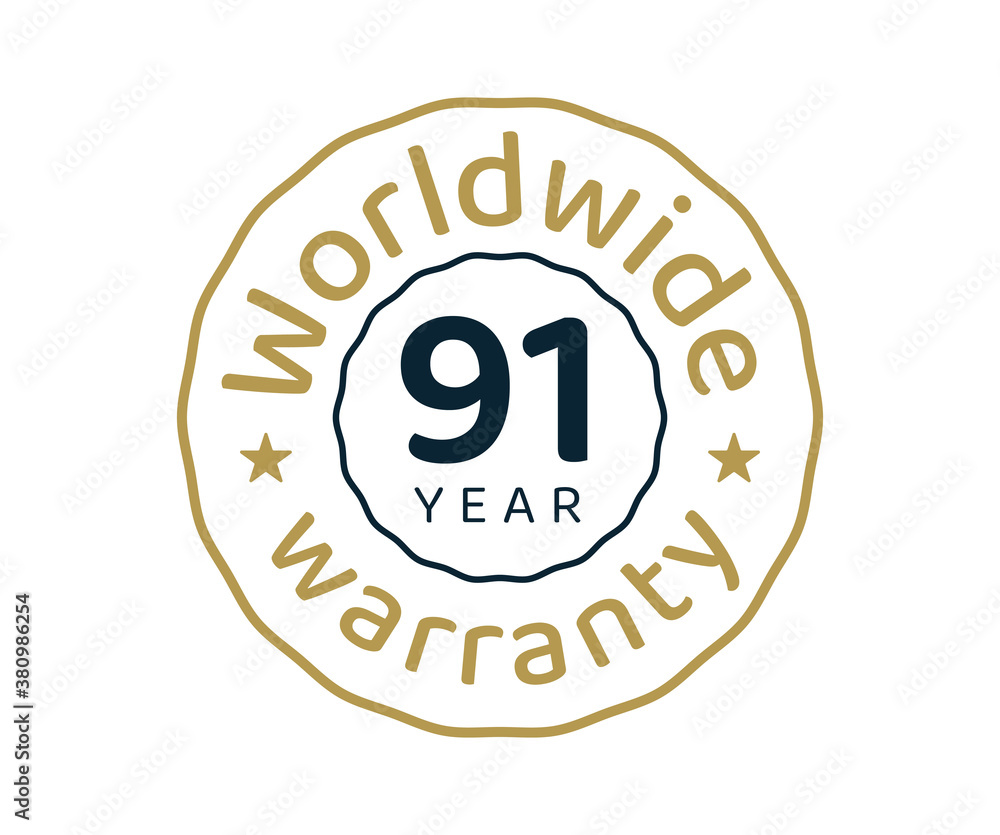 91 years worldwide warranty, 91 years global warranty