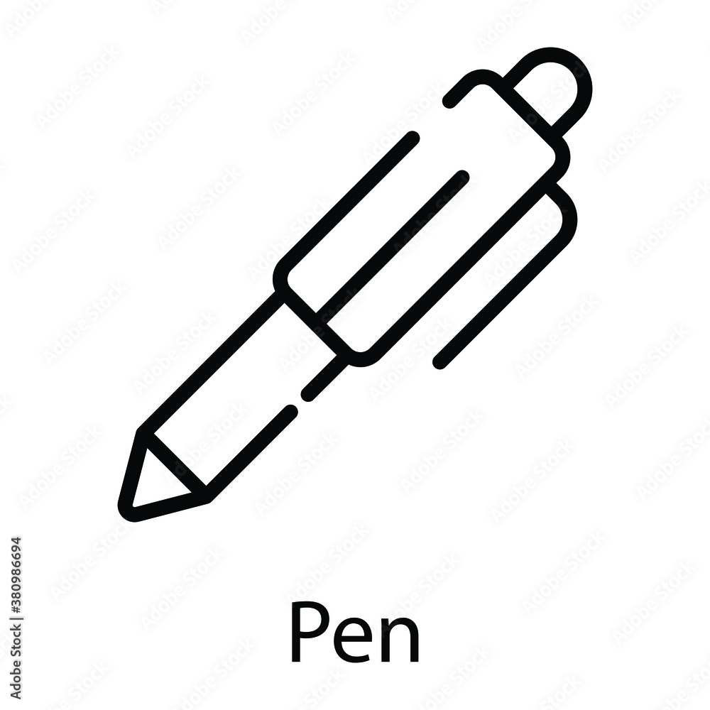 pen vector line icon pen vector line icon
