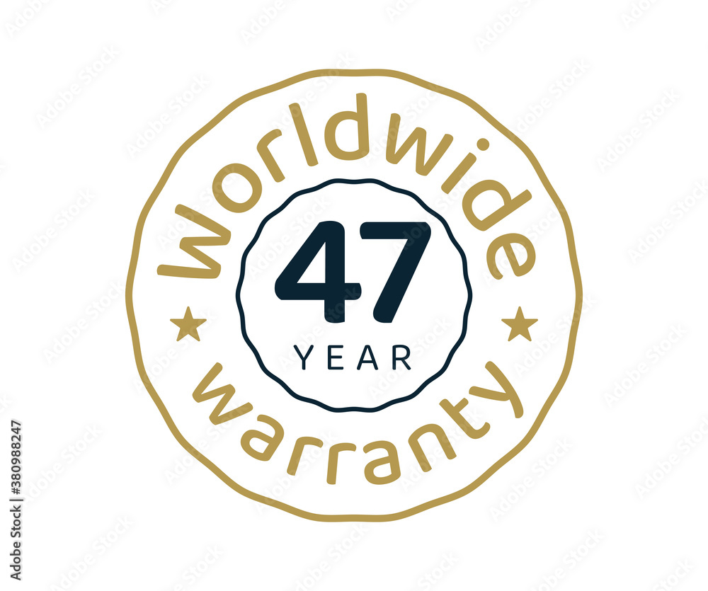 47 years worldwide warranty, 47 years global warranty
