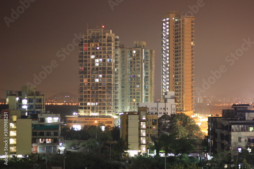 Obraz na plátně Airolli Night sky, Navi Mumbai, India