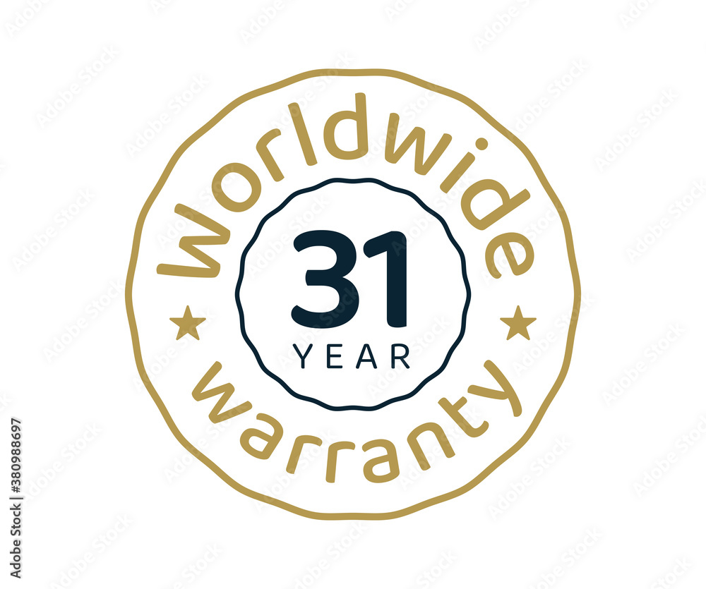 31 years worldwide warranty, 31 years global warranty