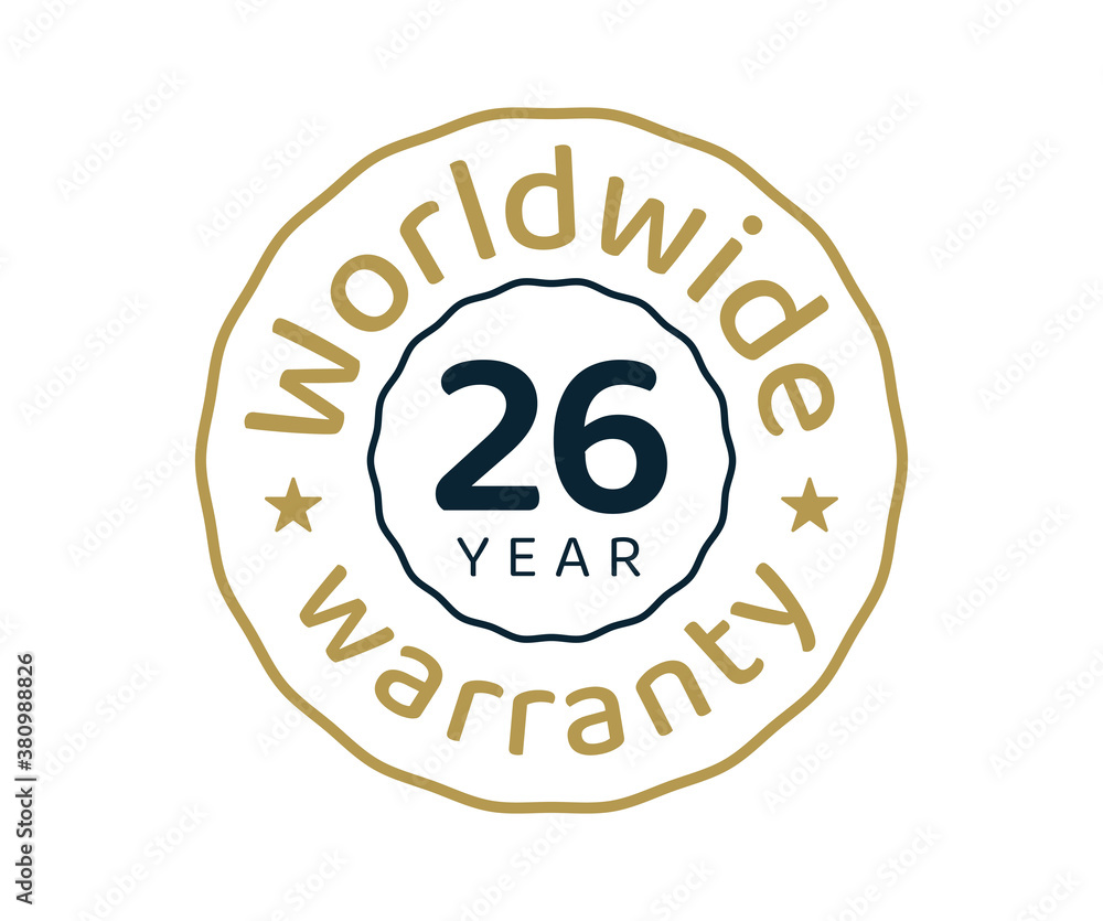 26 years worldwide warranty, 26 years global warranty