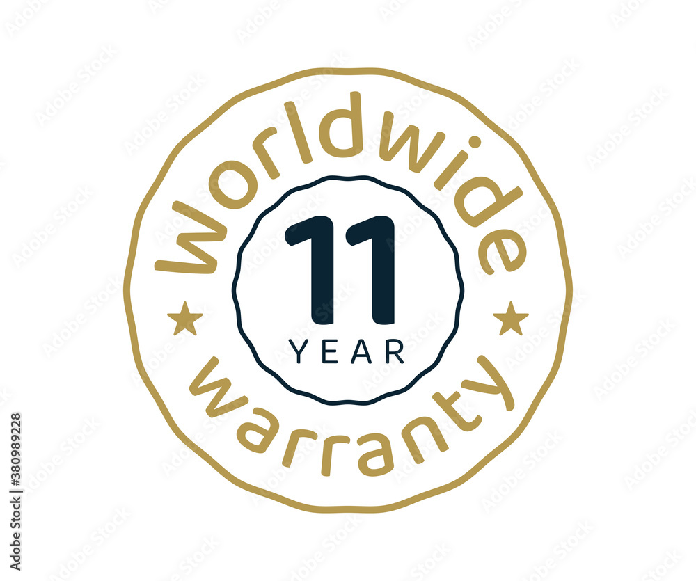 Fototapeta premium 11 years worldwide warranty, 11 years global warranty