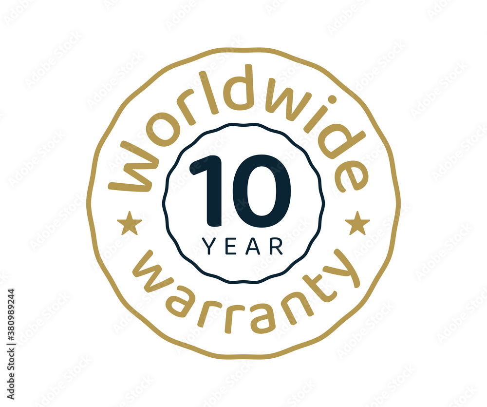 10 years worldwide warranty, 10 years global warranty