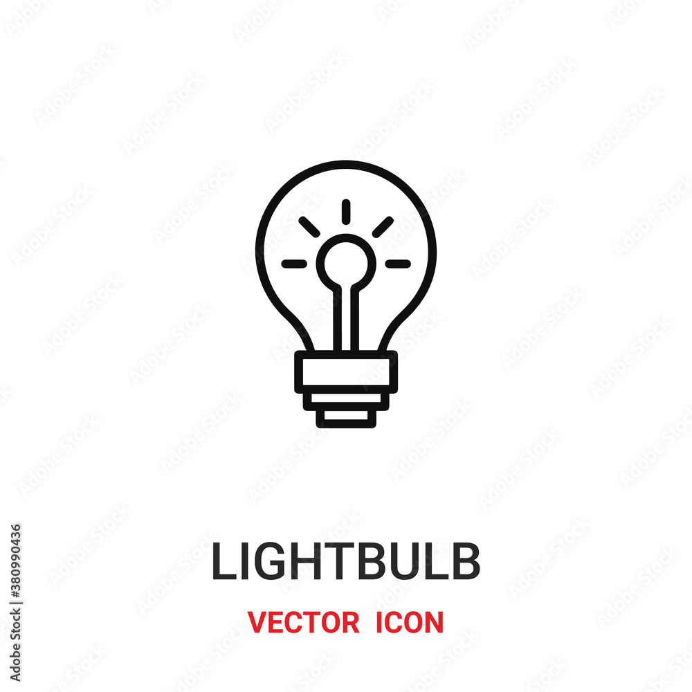 lightbulb icon vector symbol. lightbulb symbol icon vector for your design. Modern outline icon for your website and mobile app design. lightbulb icon vector symbol. lightbulb symbol icon vector for your design. Modern outline icon for your website and mobile app design.