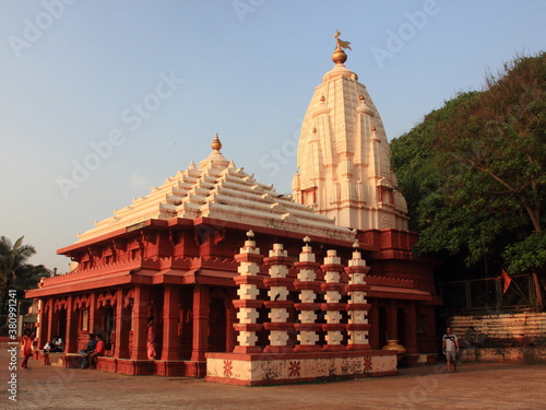 Ganpatipule (Gaṇpatīpuḷē) temple near the Arabian Sea beach,  Ratnagiri , Ratnagiri  Konkan coast of Maharashtra, India.  