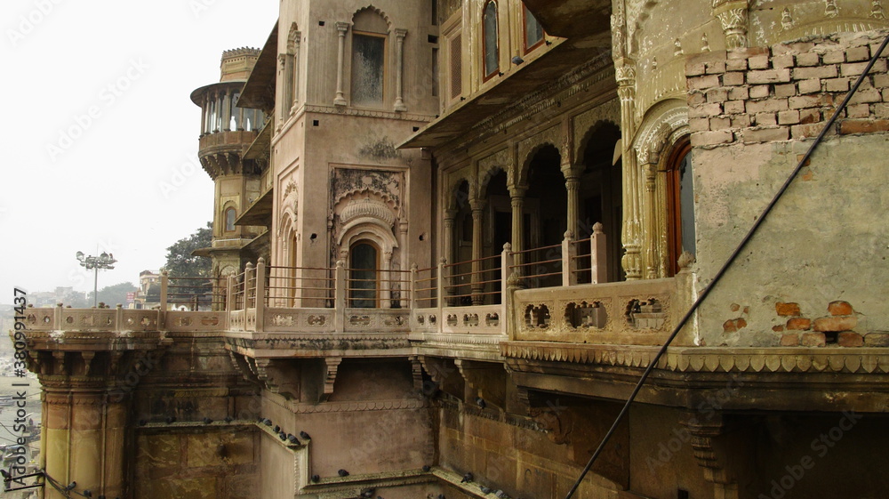 Ghata of Varanasi (Banaras, Kashi), near Ganges (Ganga), Uttar Pradesh, India