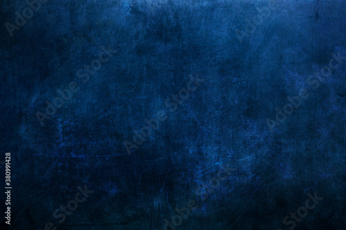 Blue scratched grunge background