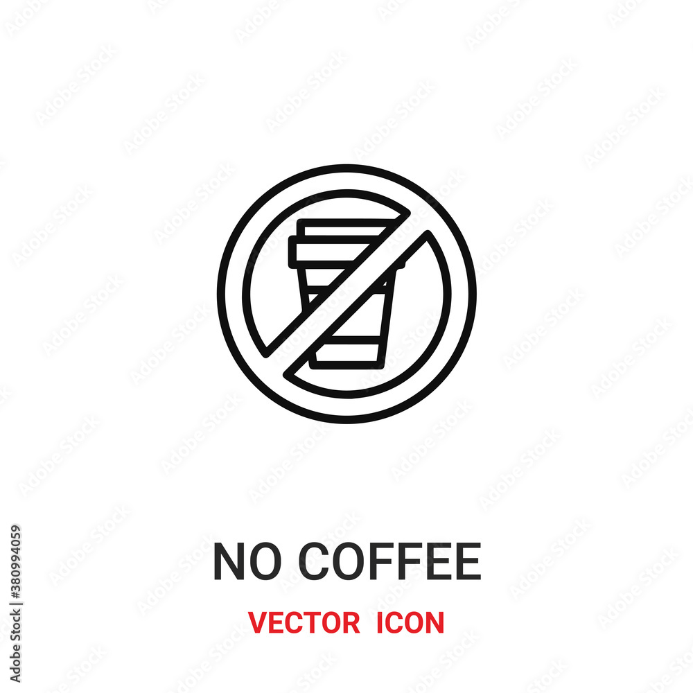 No coffee vector icon. Modern, simple flat vector illustration for website or mobile app.No drink symbol, logo illustration. Pixel perfect vector graphics No coffee vector icon. Modern, simple flat vector illustration for website or mobile app.No drink symbol, logo illustration. Pixel perfect vector graphics