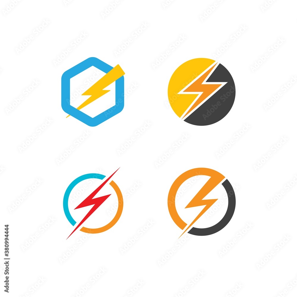 Lightning power Logo Template Lightning power Logo Template